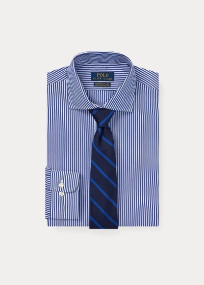 Camisa Polo Ralph Lauren Slim Fit Striped Homem 73681-MRSX